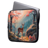 Gestaltung der Hirschwaldszene im Herbst Laptopschutzhülle (Vorderseite Links)