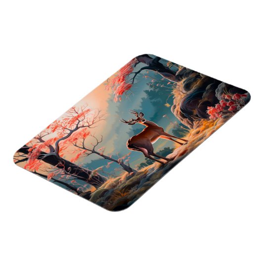 Gestaltung der Hirschwaldszene im Herbst Magnet (Linke Seite)