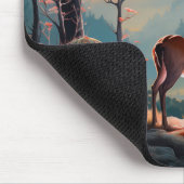 Gestaltung der Hirschwaldszene im Herbst Mousepad (Ecke)