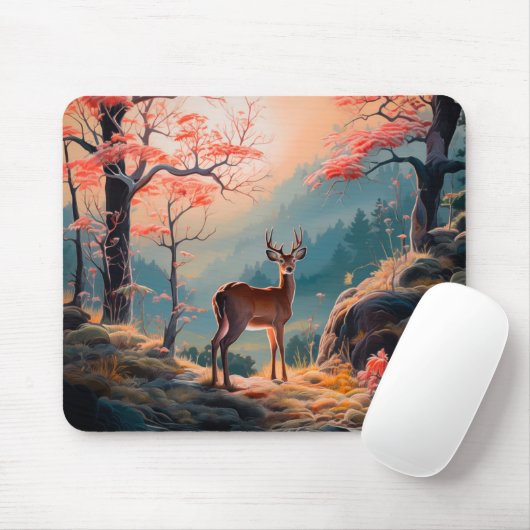 Gestaltung der Hirschwaldszene im Herbst Mousepad (Mit Mouse)