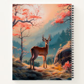 Gestaltung der Hirschwaldszene im Herbst Notizblock (Rückseite)