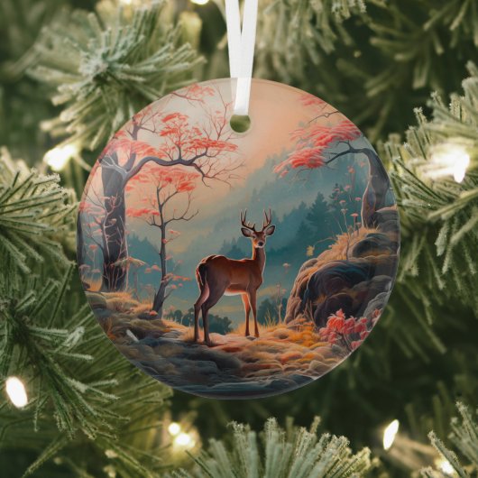 Gestaltung der Hirschwaldszene im Herbst Ornament Aus Glas (InSitu)