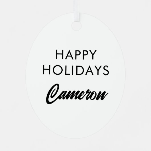 Gestaltung der Hirschwaldszene im Herbst Ornament Aus Metall (Rückseite)