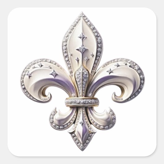 Gestaltung der Lilien Quadratischer Aufkleber (Vorderseite)