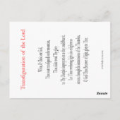 Gestaltung der Lord Prayer Card Postkarte (Rückseite)