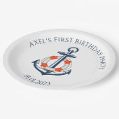 Gestaltung der Papiertafel für die Schönheitstorte Pappteller (Schrägansicht)