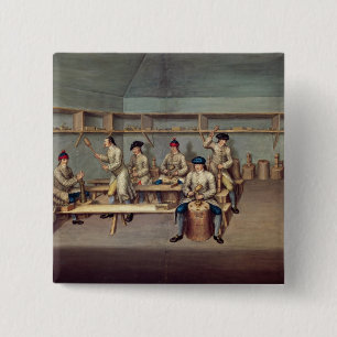 Gestaltung der Pulver-Kugeln Button