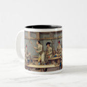 Gestaltung der Pulver-Kugeln Zweifarbige Tasse (Vorderseite Links)