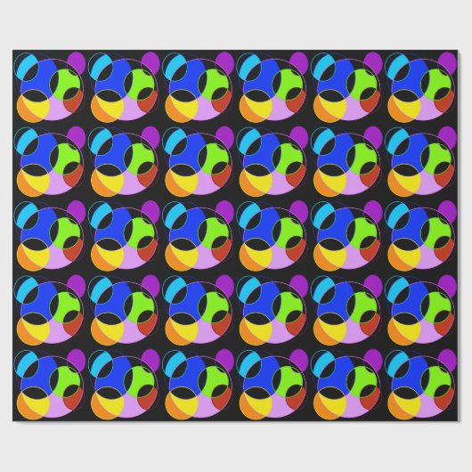 Gestaltung der Regenbogenfarben Geschenkpapier (Flach)