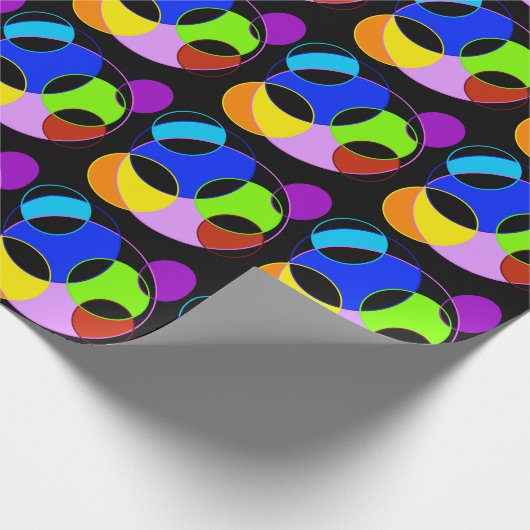 Gestaltung der Regenbogenfarben Geschenkpapier (Ecke)