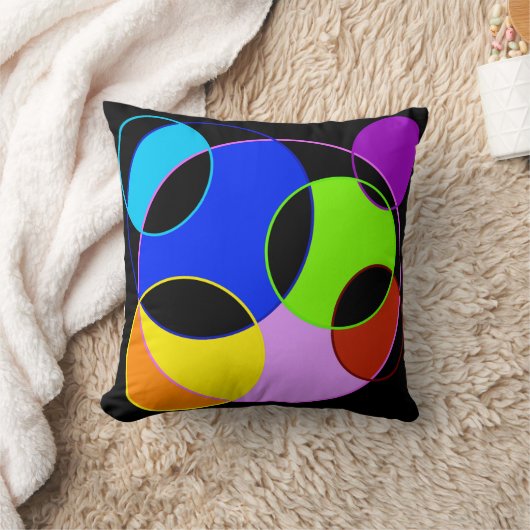 Gestaltung der Regenbogenfarben Kissen (Decke)