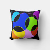 Gestaltung der Regenbogenfarben Kissen (Vorderseite)