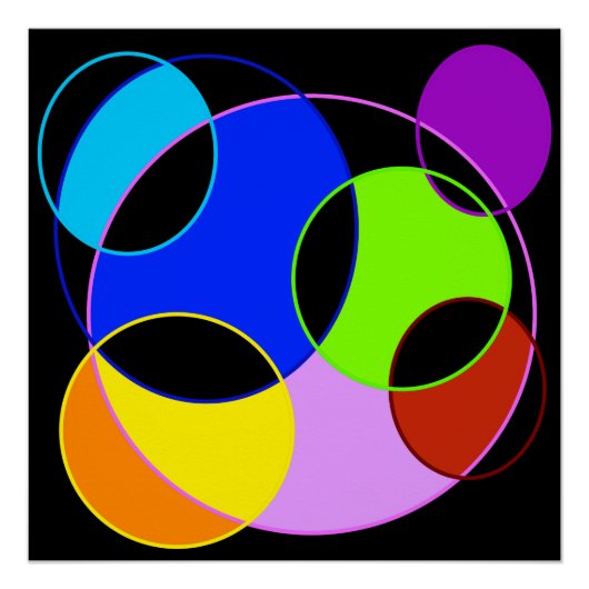 Gestaltung der Regenbogenfarben Poster (Vorderseite)