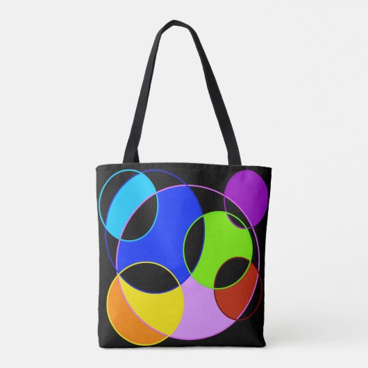 Gestaltung der Regenbogenfarben Tasche (Rückseite)