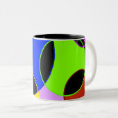 Gestaltung der Regenbogenfarben Zweifarbige Tasse (VorderseiteRechts)