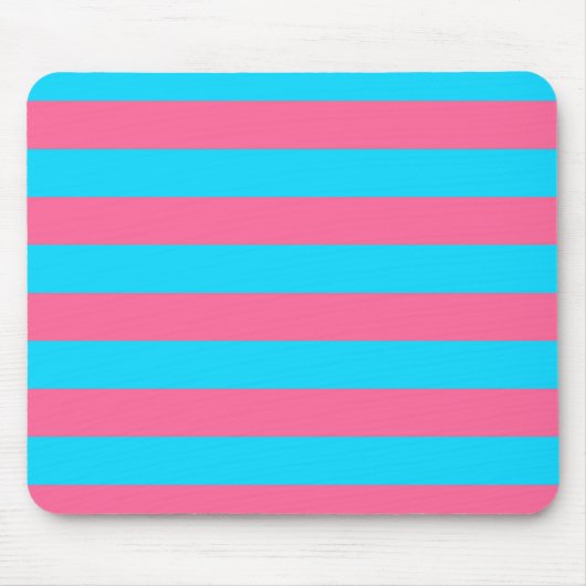 Gestaltung der rosa und blauen Streifen Mousepad (Vorne)