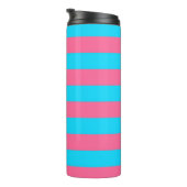 Gestaltung der rosa und blauen Streifen Thermosbecher (Nach rechts gedreht)