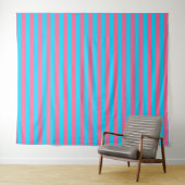Gestaltung der rosa und blauen Streifen Wandteppich (Beispiel (Horizontal))