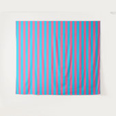 Gestaltung der rosa und blauen Streifen Wandteppich (Vorderseite (Horizontal))
