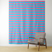 Gestaltung der rosa und blauen Streifen Wandteppich (Beispiel)
