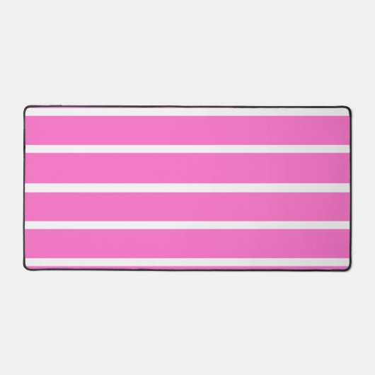 Gestaltung der rosa und weißen Streifen Schreibtischunterlage (Vorderseite)
