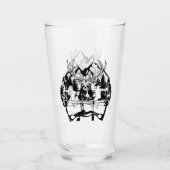 Gestaltung der Silhouette von Bogenjagd Glas (Vorderseite)