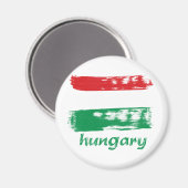 Gestaltung der ungarischen Flagge Magnet (Vorderseite/Rückseite)