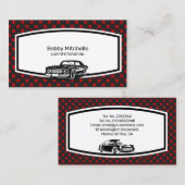 Gestaltung der Visitenkarte für die Fahrzeugrestau (Vorne/Hinten)