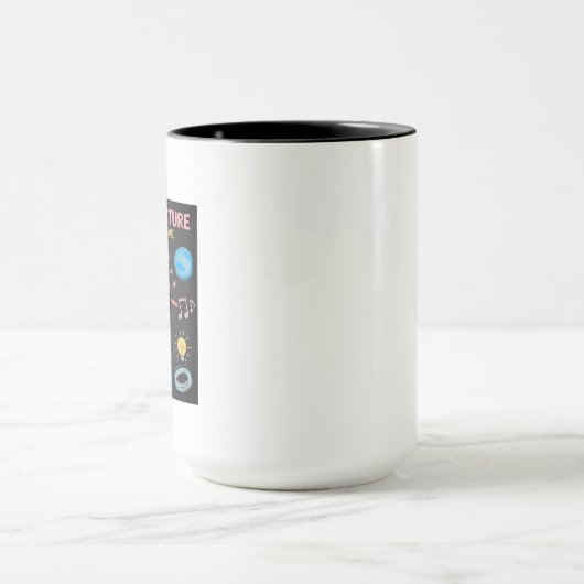 Gestaltung der Zukunft Chalkboard Kunst Inspiratio Tasse (Zentrum)