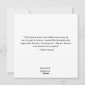 GESTALTUNG DES HUMANHERZES FEIERTAGSKARTE (Rückseite)