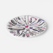 Gestaltung des Schaltkreises Pappteller (Schrägansicht)