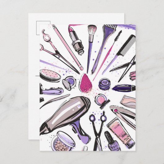 Gestaltung des Schaltkreises Postkarte (Vorne/Hinten)