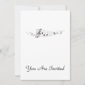 Gestaltung eines sich drehenden Musikalschlages Einladung (Vorderseite)