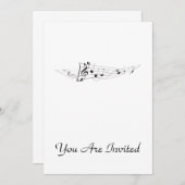 Gestaltung eines sich drehenden Musikalschlages Einladung (Vorne/Hinten)