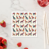 Gestaltung geometrischer Silhouetten Serviette (Beispiel)