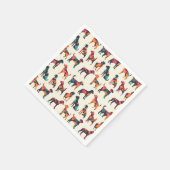 Gestaltung geometrischer Silhouetten Serviette (Ecke)
