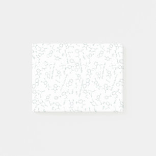 Gestaltung von Chemiekabildern in Grün Post-it Klebezettel