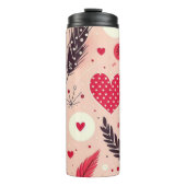 Gestaltung von Feenather und Liebe Thermosbecher (Vorderseite)