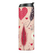 Gestaltung von Feenather und Liebe Thermosbecher (Nach links gedreht)