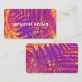 Gestaltung von Geschäftskarten für Naturkunde lila Visitenkarte (Vorne/Hinten)