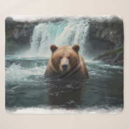 Gestaltung von Grizzles Bären und Wasserfällen Sherpadecke