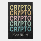 Gestaltung von Krypto-Retro-Buchstaben für Kryptow Geschirrtuch (Vertikal)