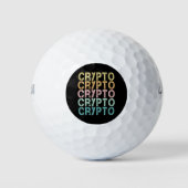 Gestaltung von Krypto-Retro-Buchstaben für Kryptow Golfball (Vorderseite)