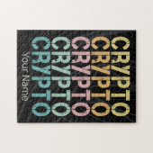 Gestaltung von Krypto-Retro-Buchstaben für Kryptow Puzzle (Horizontal)
