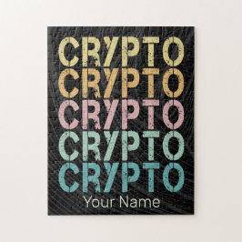 Gestaltung von Krypto-Retro-Buchstaben für Kryptow Puzzle