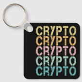 Gestaltung von Krypto-Retro-Buchstaben für Kryptow Schlüsselanhänger (Vorderseite)