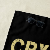 Gestaltung von Krypto-Retro-Buchstaben für Kryptow Strandtuch (Beispiel)