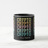 Gestaltung von Krypto-Retro-Buchstaben für Kryptow Tasse (Zentrum)