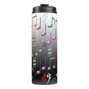 Gestaltung von Musiknoten Thermosbecher