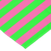 Gestaltung von rosa und grünen Streifen Tischdecke (Schrägansicht)